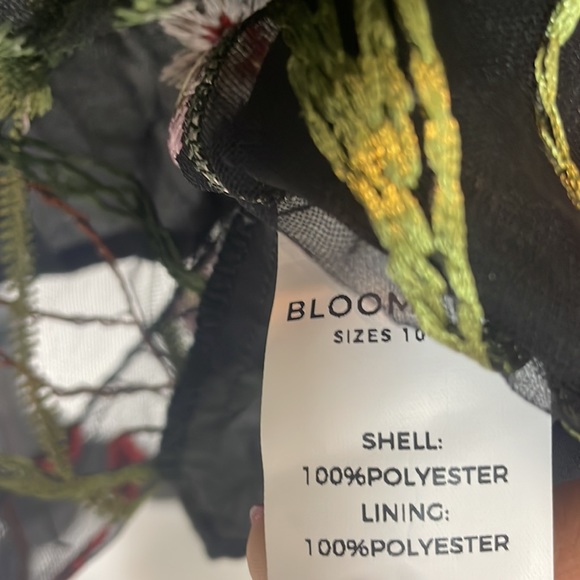 Sheer Black Floral Dress - Picture 6 of 7